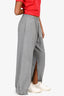 MM6 Maison Margiela Grey Slit Detailed Sweatpants Size M
