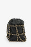 Pre-Loved Chanel™ 2019-20 Black Lambskin Drawstring Bucket Bag