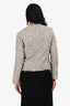 Rag & Bone White/Black Tweed Raw Hem Cropped Blazer Size 4