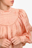 Ulla Johnson Peach Rose 'Edda' Beaded Blouse Size 0