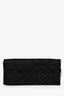 Christian Dior 2008 Black Satin Cannage Clutch On Chain