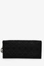 Christian Dior 2008 Black Satin Cannage Clutch On Chain