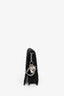 Christian Dior 2008 Black Satin Cannage Clutch On Chain