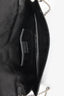 Christian Dior 2008 Black Satin Cannage Clutch On Chain