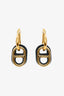Hermes Gold-tone O'Maillon Drop Earrings