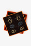 Hermes Gold-tone O'Maillon Drop Earrings
