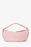 By Far Pink Grained Leather Top Handle Bag