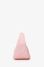 By Far Pink Grained Leather Top Handle Bag