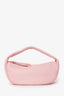 By Far Pink Grained Leather Top Handle Bag