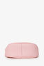 By Far Pink Grained Leather Top Handle Bag