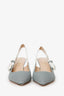 Christian Dior Grey J'Adior Slingback Pumps Size 35