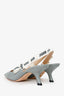 Christian Dior Grey J'Adior Slingback Pumps Size 35