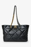 Pre-Loved Chanel™ Black Quilted Lambskin '19 Shopping' Tote Bag