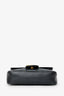 Gucci Black Leather GG Marmont Super Mini Crossbody Bag