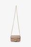 Gucci Nude Leather GG Marmont Super Mini Crossbody Bag