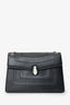 Bvlgari Black Leather Serpenti Shoulder Bag