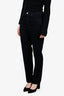 Doen Black High-Rise Straight Leg Jeans Size 27