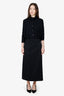 Raey Black Wool Belted Wrap Skirt Size 10