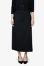 Raey Black Wool Belted Wrap Skirt Size 10
