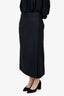 Raey Black Wool Belted Wrap Skirt Size 10