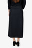 Raey Black Wool Belted Wrap Skirt Size 10