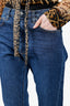 Toteme Blue Denim High Rise Straight Leg Jeans Size 28