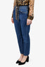 Toteme Blue Denim High Rise Straight Leg Jeans Size 28