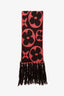 Louis Vuitton Pink/Brown Wool Knit Jumbo Monogram Scarf