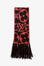 Louis Vuitton Pink/Brown Wool Knit Jumbo Monogram Scarf