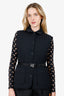 Mackage Black Quilted Vest With Belt Size S