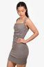 Nanushka Brown Cotton Blend Sleeveless Mini Dress Size XS