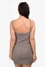 Nanushka Brown Cotton Blend Sleeveless Mini Dress Size XS