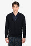 Maison Margiela 2014 Navy Cotton Knit Button Down Cardigan Size S Mens