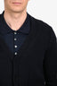 Maison Margiela 2014 Navy Cotton Knit Button Down Cardigan Size S Mens