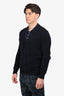 Maison Margiela 2014 Navy Cotton Knit Button Down Cardigan Size S Mens