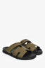 Hermès Vert Toundra Leather 'Chypre' Sandals Size 41/42