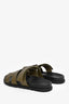 Hermès Vert Toundra Leather 'Chypre' Sandals Size 41/42