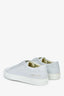 Common Projects Ice Blue Leather 'Achilles' Low Top Sneakers Size 41