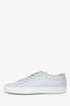 Common Projects Ice Blue Leather 'Achilles' Low Top Sneakers Size 41