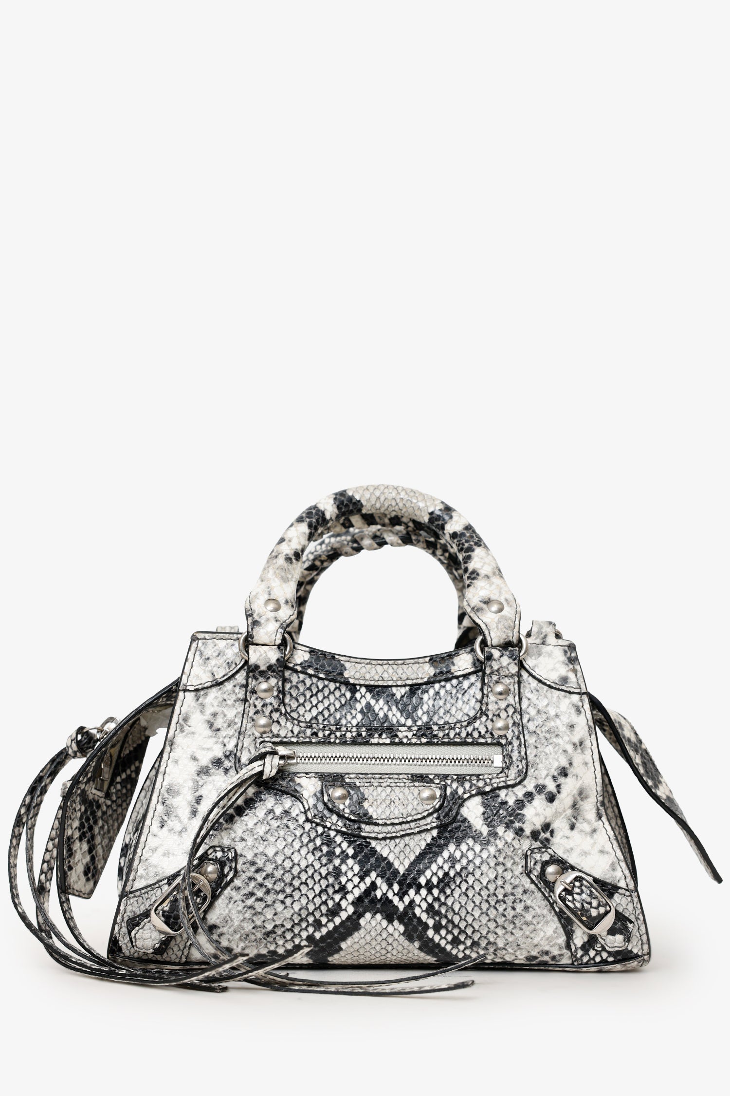 Balenciaga Python Embossed Leather Neo Classic Mini City Bag – Mine & Yours