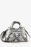 Balenciaga Python Embossed Leather Neo Classic Mini City Bag