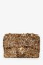 Pre-Loved Chanel™ 2019 Limited Edition Brown Sequins Mini Rectangular Single Flap