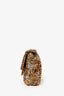 Pre-Loved Chanel™ 2019 Limited Edition Brown Sequins Mini Rectangular Single Flap