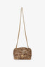 Pre-Loved Chanel™ 2019 Limited Edition Brown Sequins Mini Rectangular Single Flap