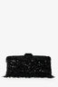 Fendi Limited Edition (1/30) Black Sequin Beaded Fringed Mama Baguette Shoulder Bag