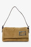 Fendi Brown Corduroy Baguette Pochette