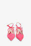 Roger Vivier Pink Suede Bow Detail Cutout Heels Size 38