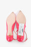 Roger Vivier Pink Suede Bow Detail Cutout Heels Size 38