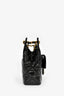 Pre-Loved Chanel™ 2023 Black Patent Leather 'Wavy' CC Shoulder Bag