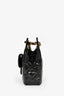 Pre-Loved Chanel™ 2023 Black Patent Leather 'Wavy' CC Shoulder Bag